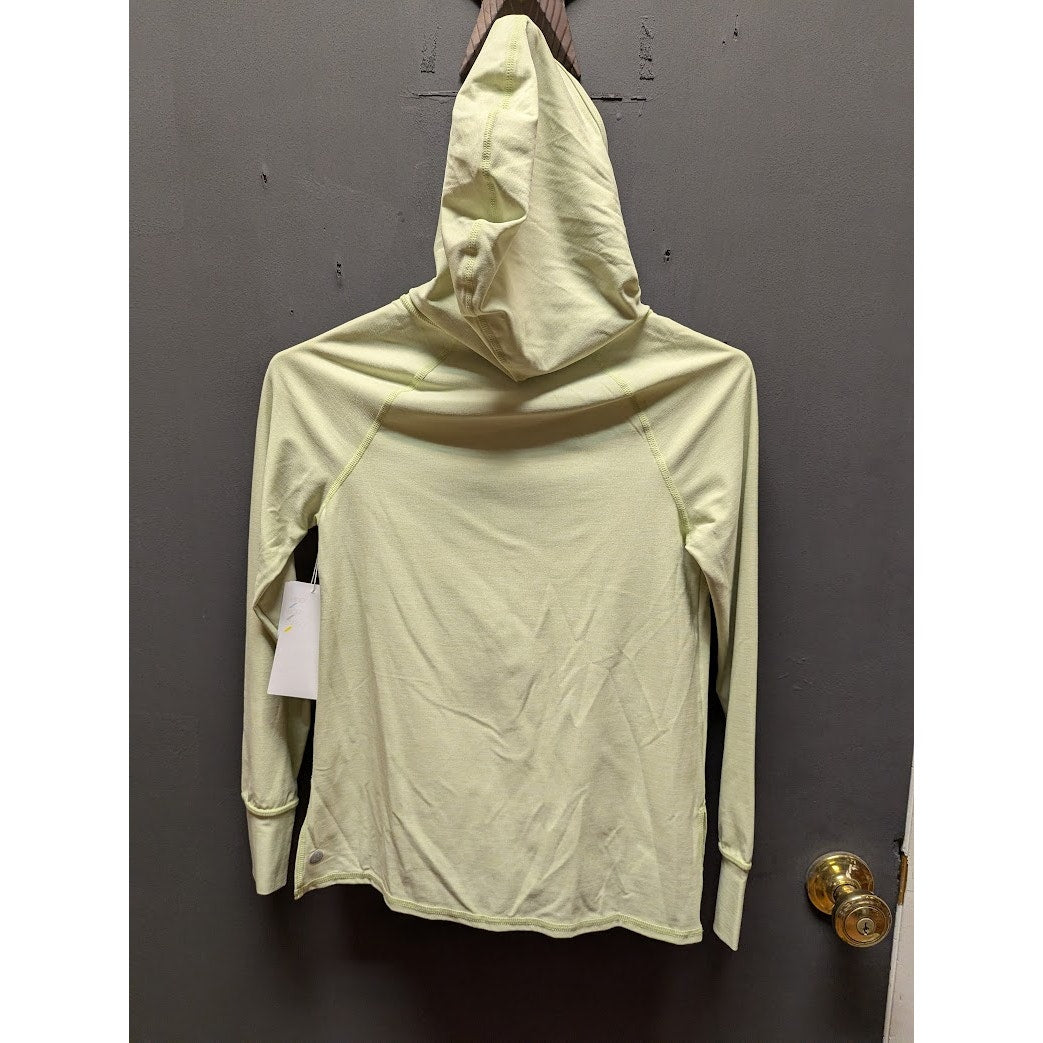NWT Zella Mint Green Activewear Athleisure Long Sleeve Hooded Top GIRL Med 8/10.