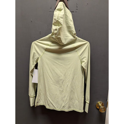 NWT Zella Mint Green Activewear Athleisure Long Sleeve Hooded Top GIRL Med 8/10.