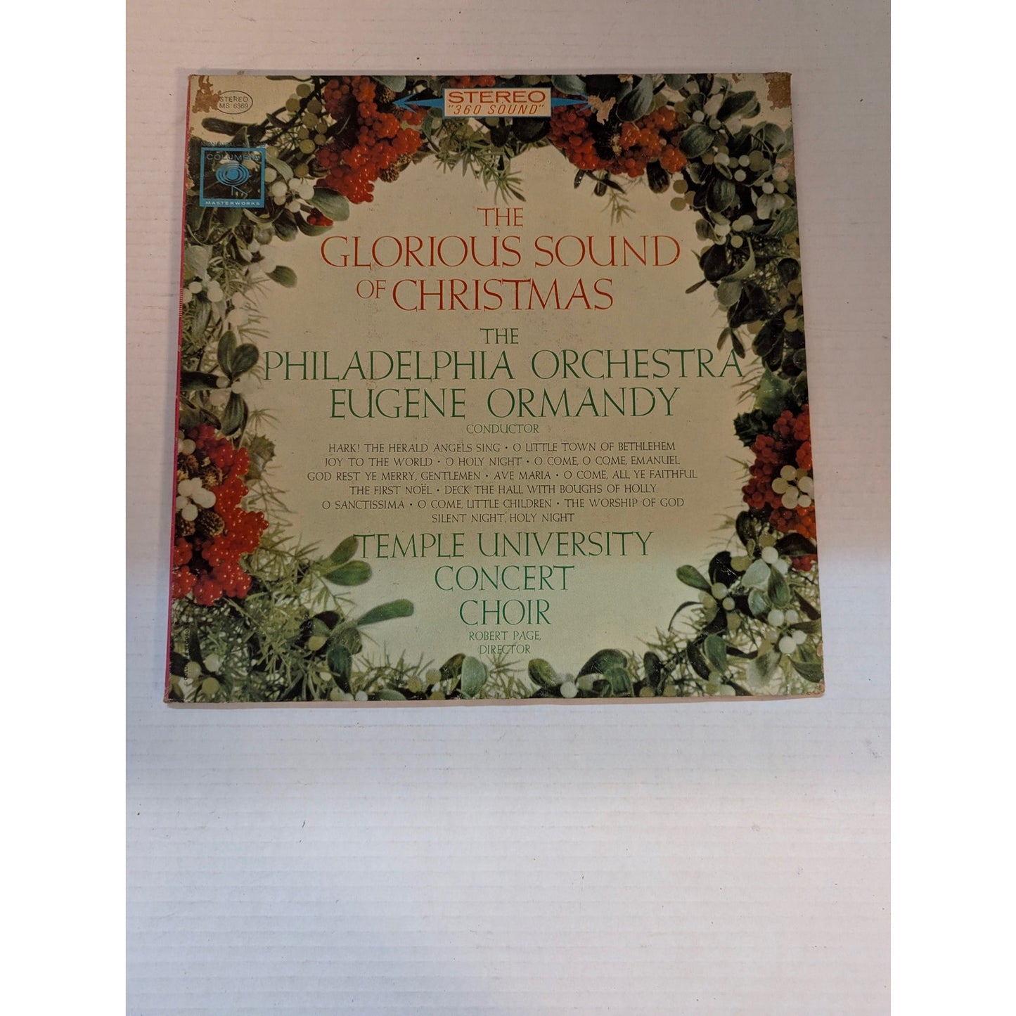 The Glorious Sound  Christmas Philadelphia Orchestra Columbia MS 6369 Stereo LP