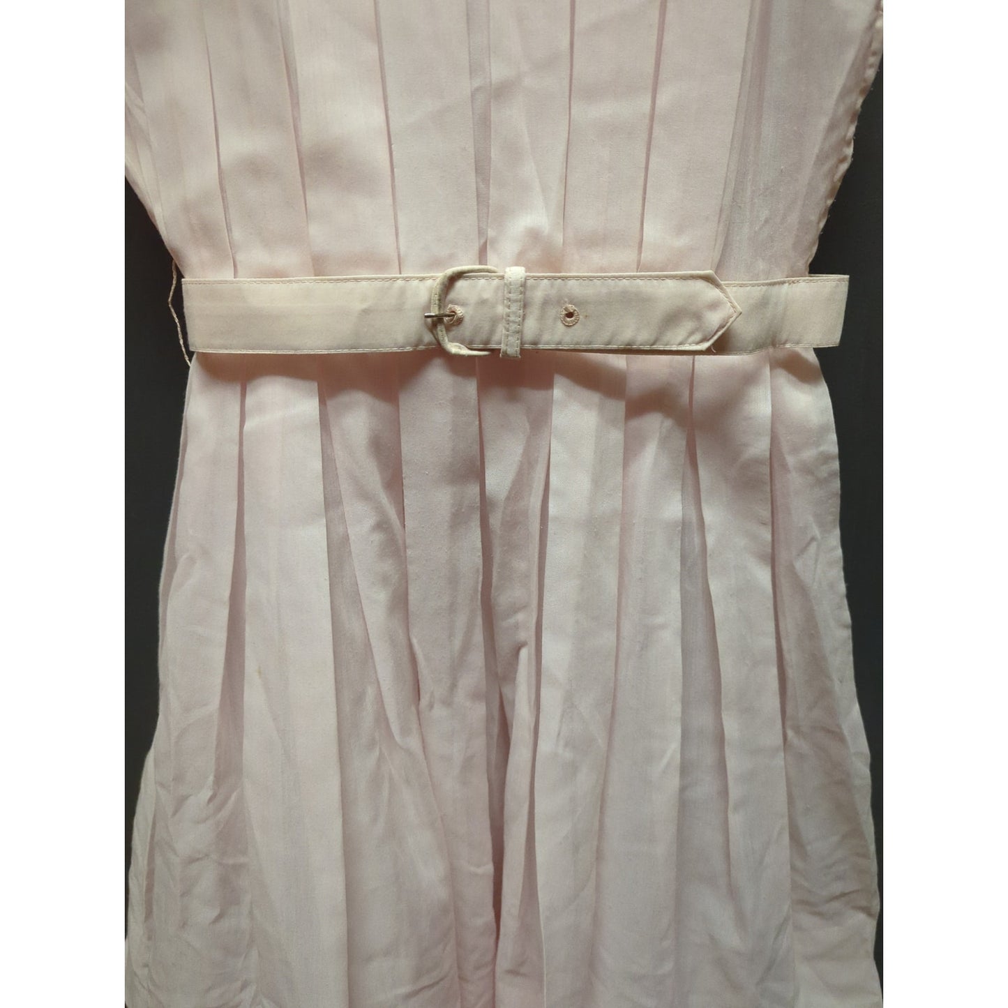 Palm Fashions Vintage 1960's Pleated Sun Dress Pink Small Lightweight