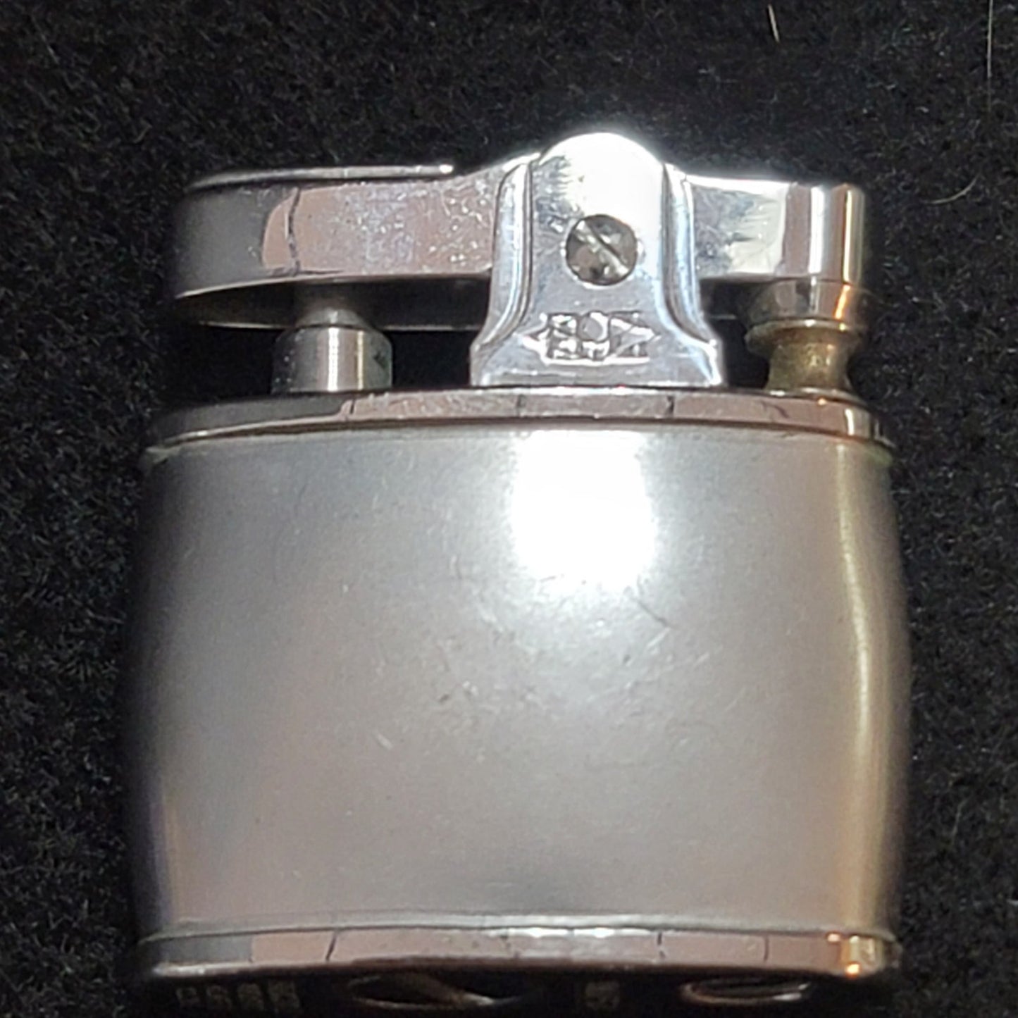 Vintage OMEGA Easy Style Collectible Mini Lighter Silver Chrome MCM Art Deco