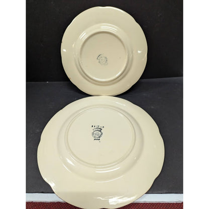 Set of 4 Vintage Franciscan Ware Red Apple Plates (2) 8" Salad (2) 9.5" Dinner