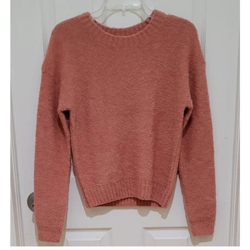 Everlane Coral Teddy Heather Crew Neck Sweater Women XS New Casual Career Winter