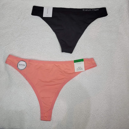 Charter Club/ Calving Klein Underwear Thong Panty 2 Pack Large NEW sissy
