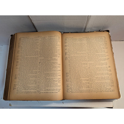 Antique 1898 Holy Bible Illustrated New Oxford Quarto Edition John E Potter