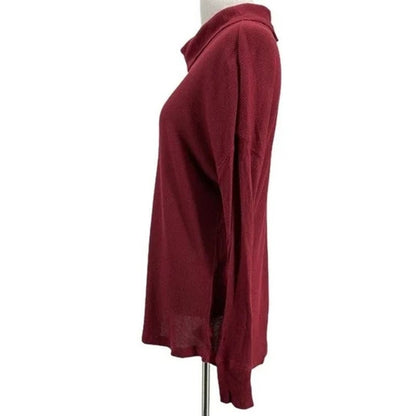 Sanctuary Cowl Neck Stretchy High Low Top Sz XL/Extra Large in Burgundy NWT