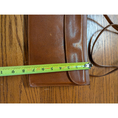 Vintage Furla Tan Leather Minimalist Crossbody Shoulder Bag