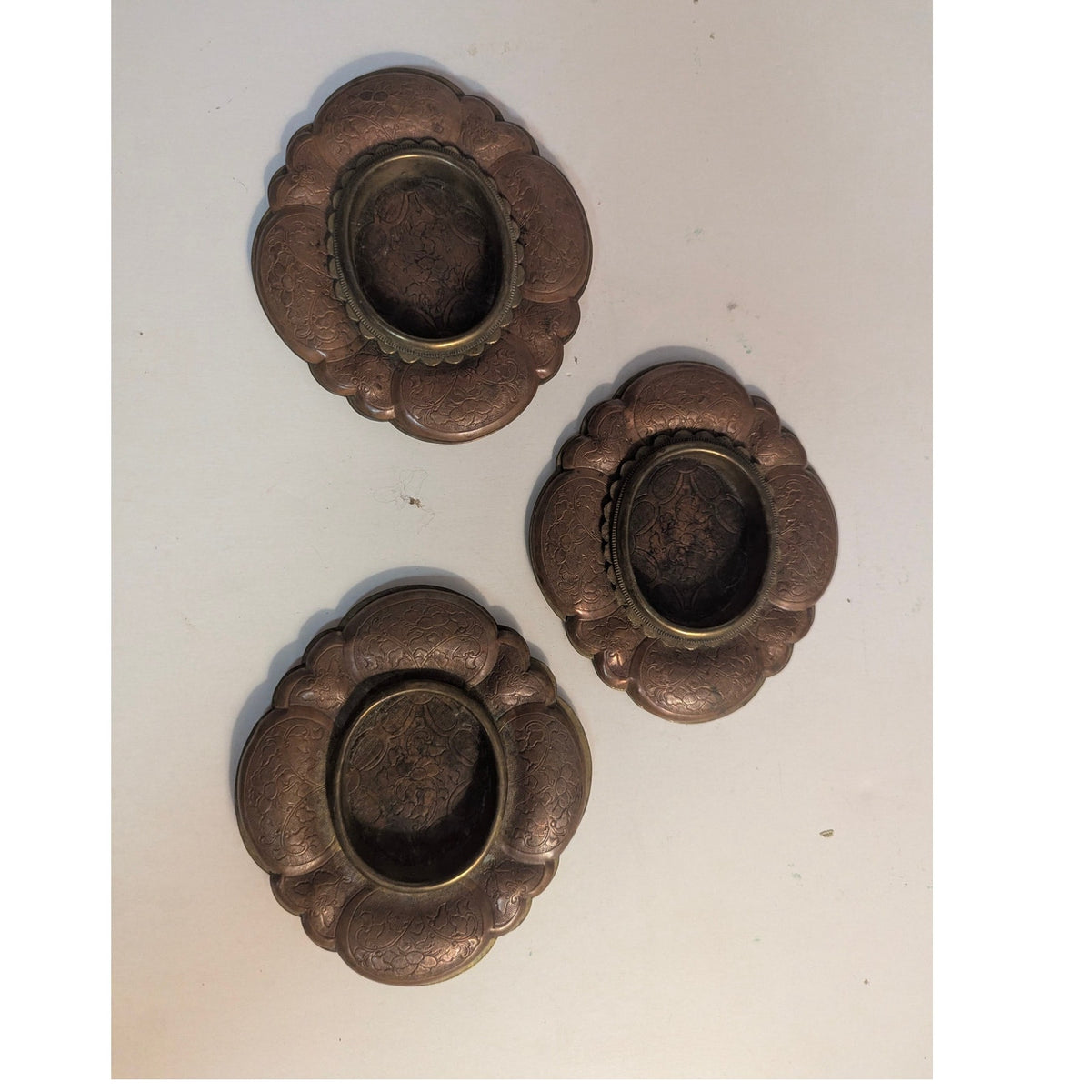 Edo Japanese  Bronze etched Recessed Door Pulls Architectural Hardware Hikite