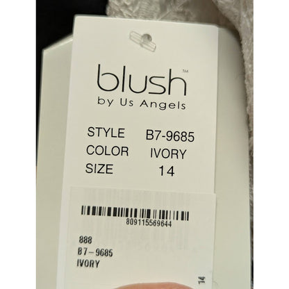Blush by Us Angels Girls' Sleeveless Embroidered Lace Dress Size 14 in Ivory NWT
