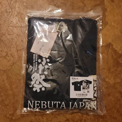 Aomori Nebuta Museum Japan Shirt Black LL Nue-taiji Graphic Tee T-Shirt NEW