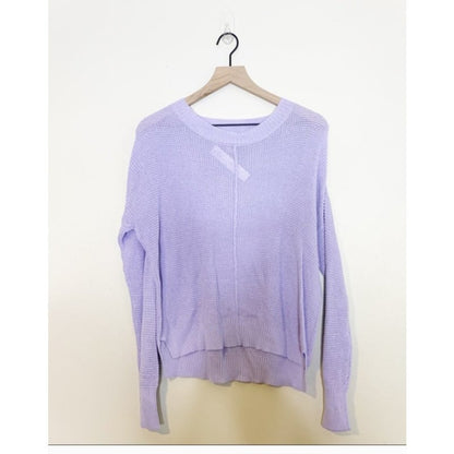 NWT Sweet Romeo Lavender Seed Stitch Long Sleeve Pullover Sweater Medium