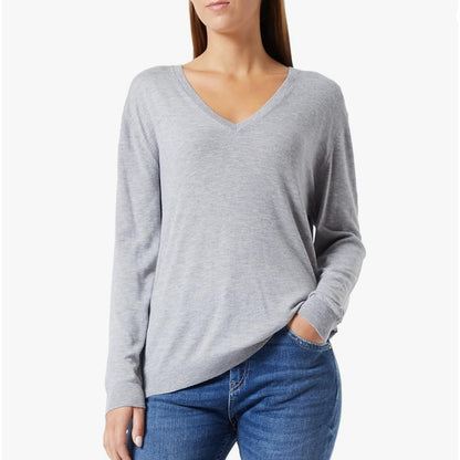 Relaxed V-Neck Sweater Treasure & Bond NEW Size 2XL Ribbed hem Soft Casual gray
