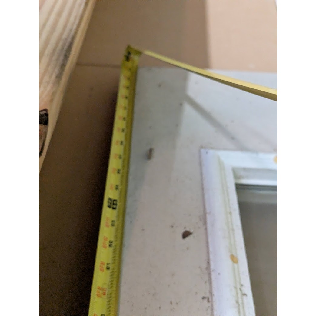 Secondhand Sandies: 32" x 96" glass single door prehung double doorknob holes