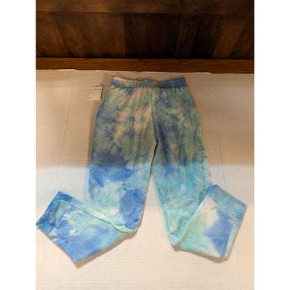 Boho Zuni Kids Girls Blue Tie Dye Jogger Sweatpants NWT 6X