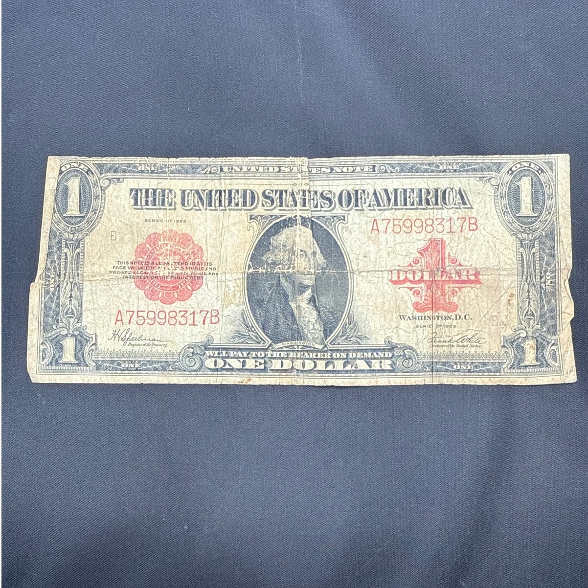 Paper Currency Bank Note USA Paper Money $1 Series 1923 Ungraded Large Bill