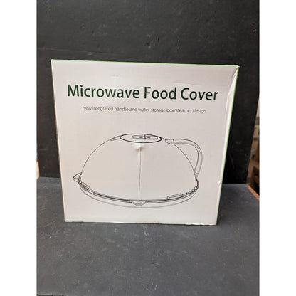 Gracenal Green Microwave Cover for Food Clear Splatter Cover with Handle Steamer