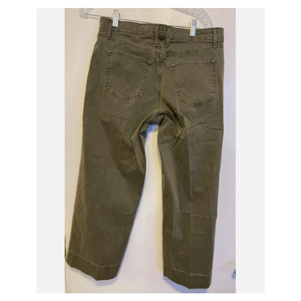 Sanctuary Wide Leg Cropped Pants Fatigue Green Women's Size 30 high Rise New $99