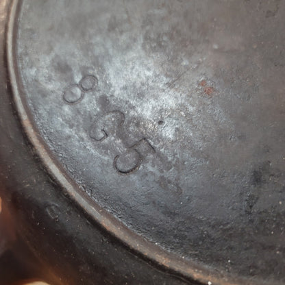 Vintage 1920s-40s BSR #8 Cast Iron Skillet Red Mountain Series Heat Ring 10.5"