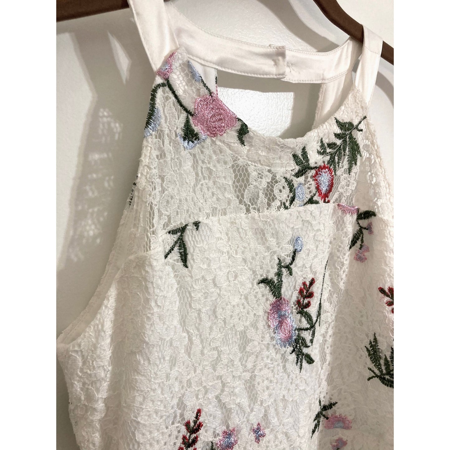 Blush by Us Angels Girls' Sleeveless Embroidered Lace Dress Size 16 in Ivory NWT