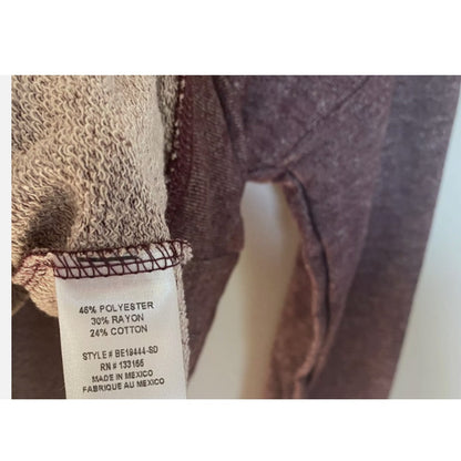 NEW Everleigh MARLED burgundy hoodie small long sleeve LARGE drawstring hood