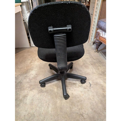 Secondhand Sandies: Small black office chair rolling