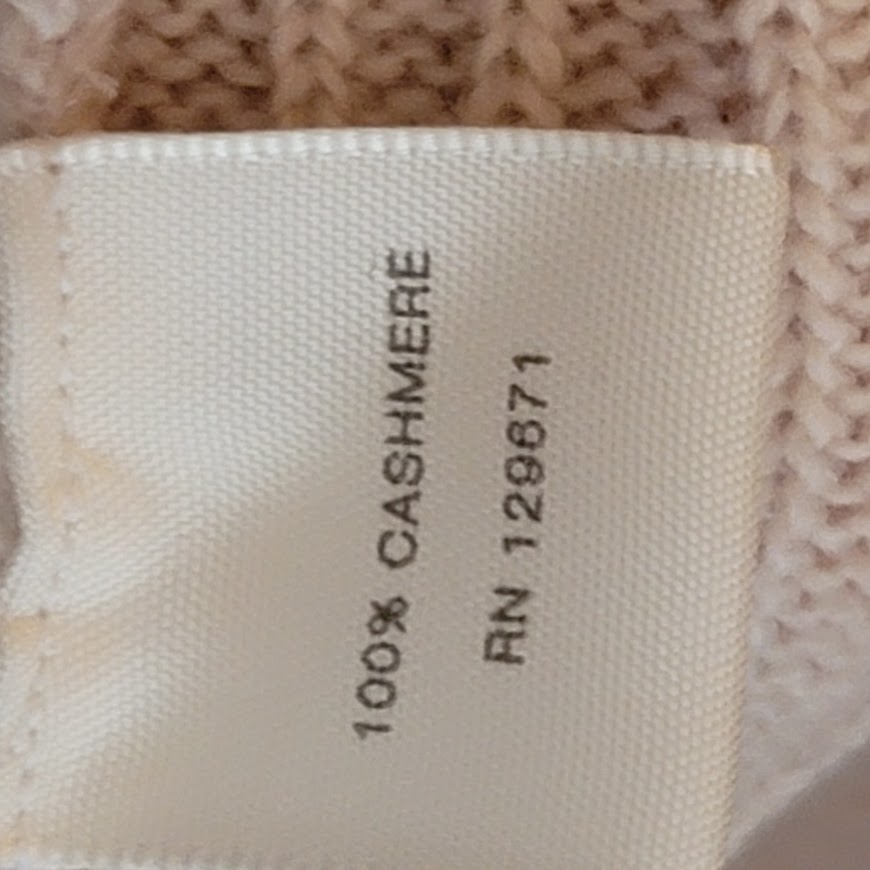Naked Cashmere NEW Ribbed Bone Sleeveless May Top Large Knit sweater