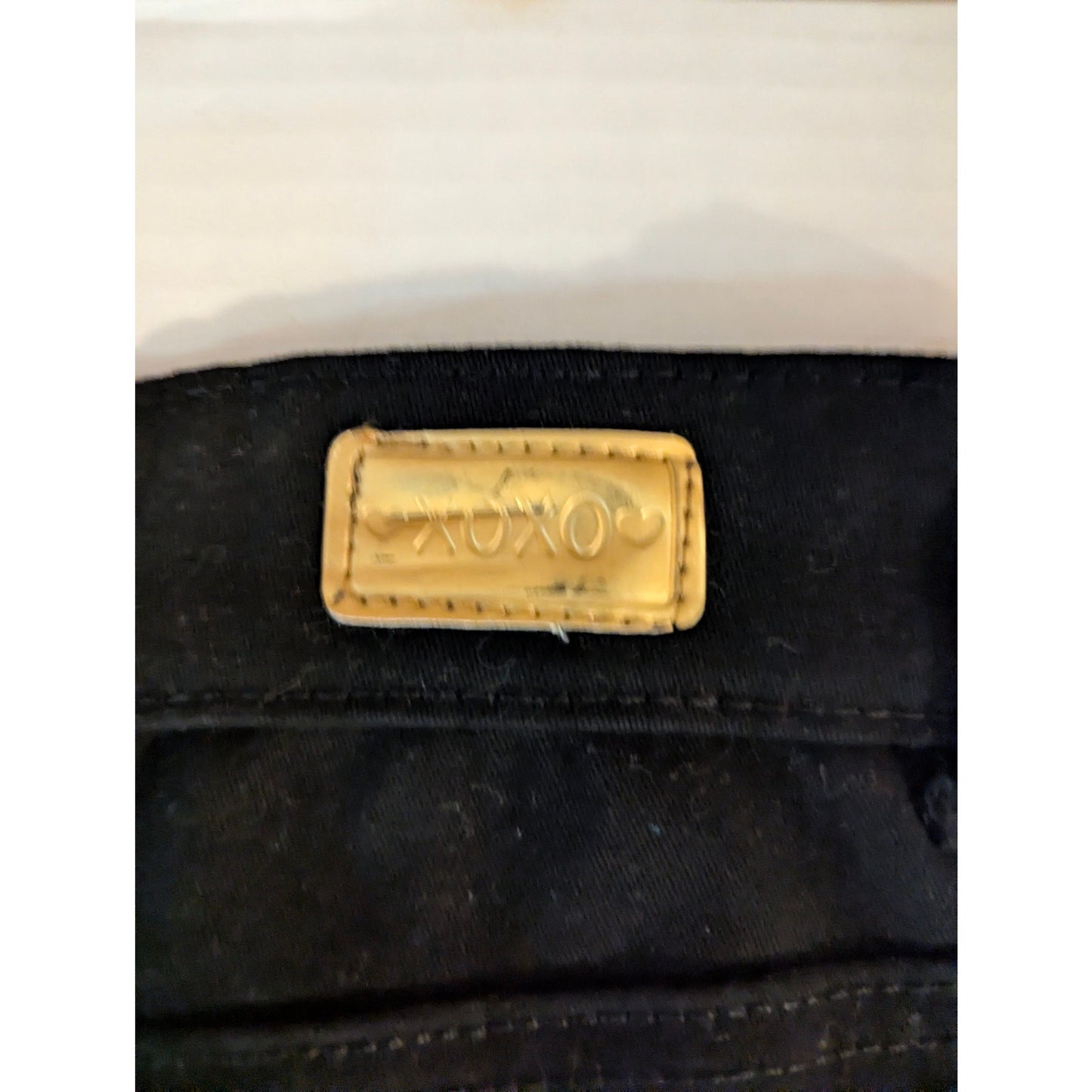 XOXO Girls Black Pants Size 14 NWT Lace Up Accent Rhinestone Pocket Y2K Vibe