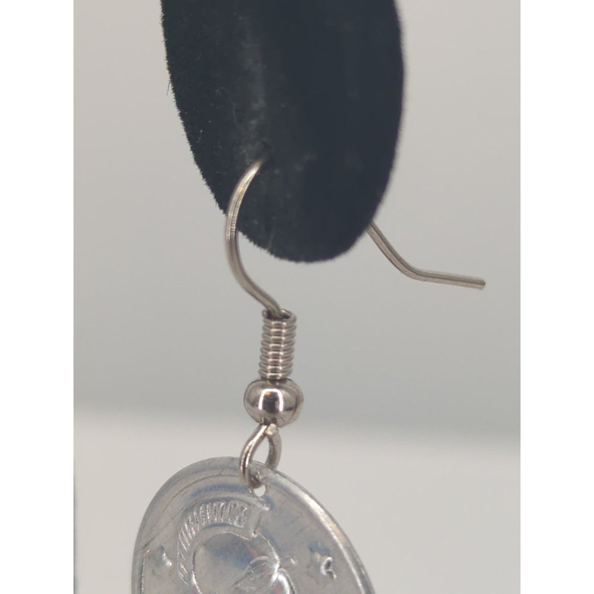 Vintage Silver Tone Coin Dangle Earrings Boho Chic Statement Jewelry