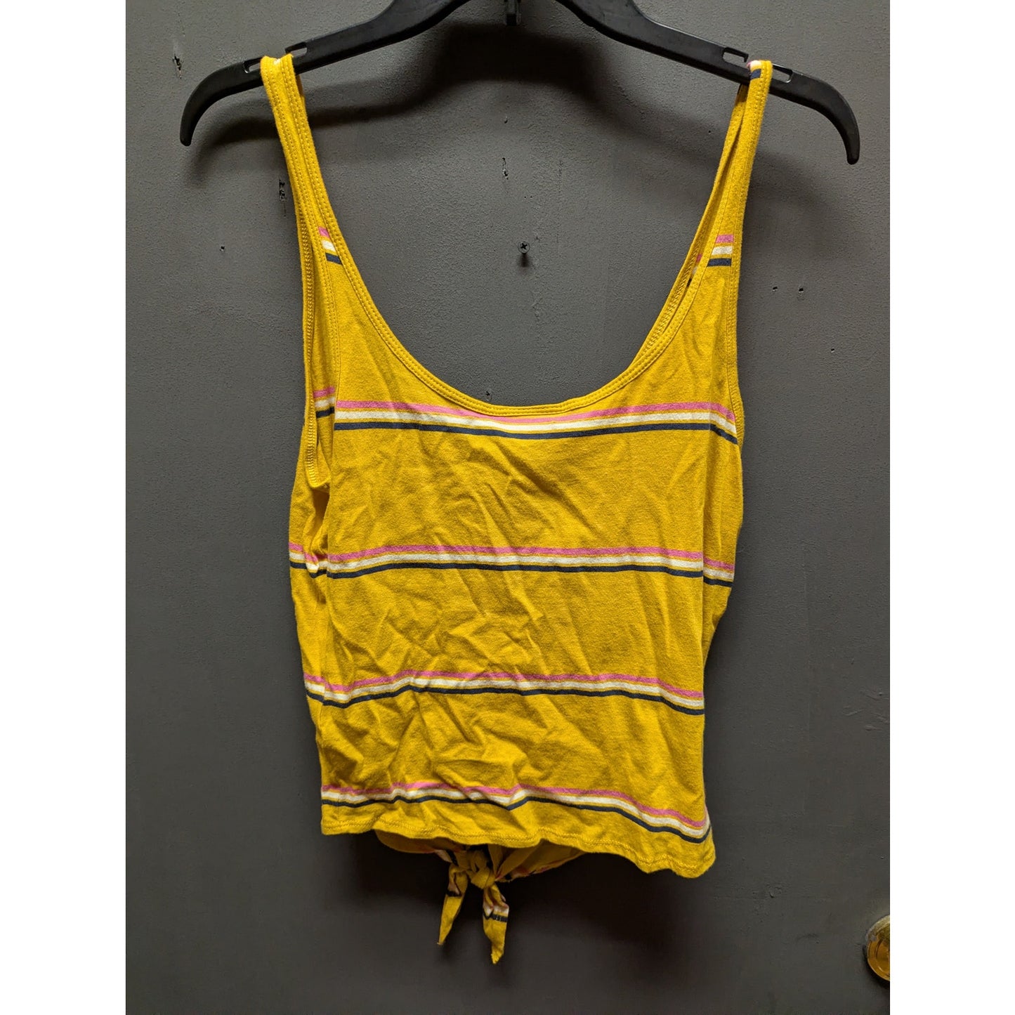 Abound NWT Yellow Pink Floral Tank Top Medium Summer Casual Sleeveless Festival