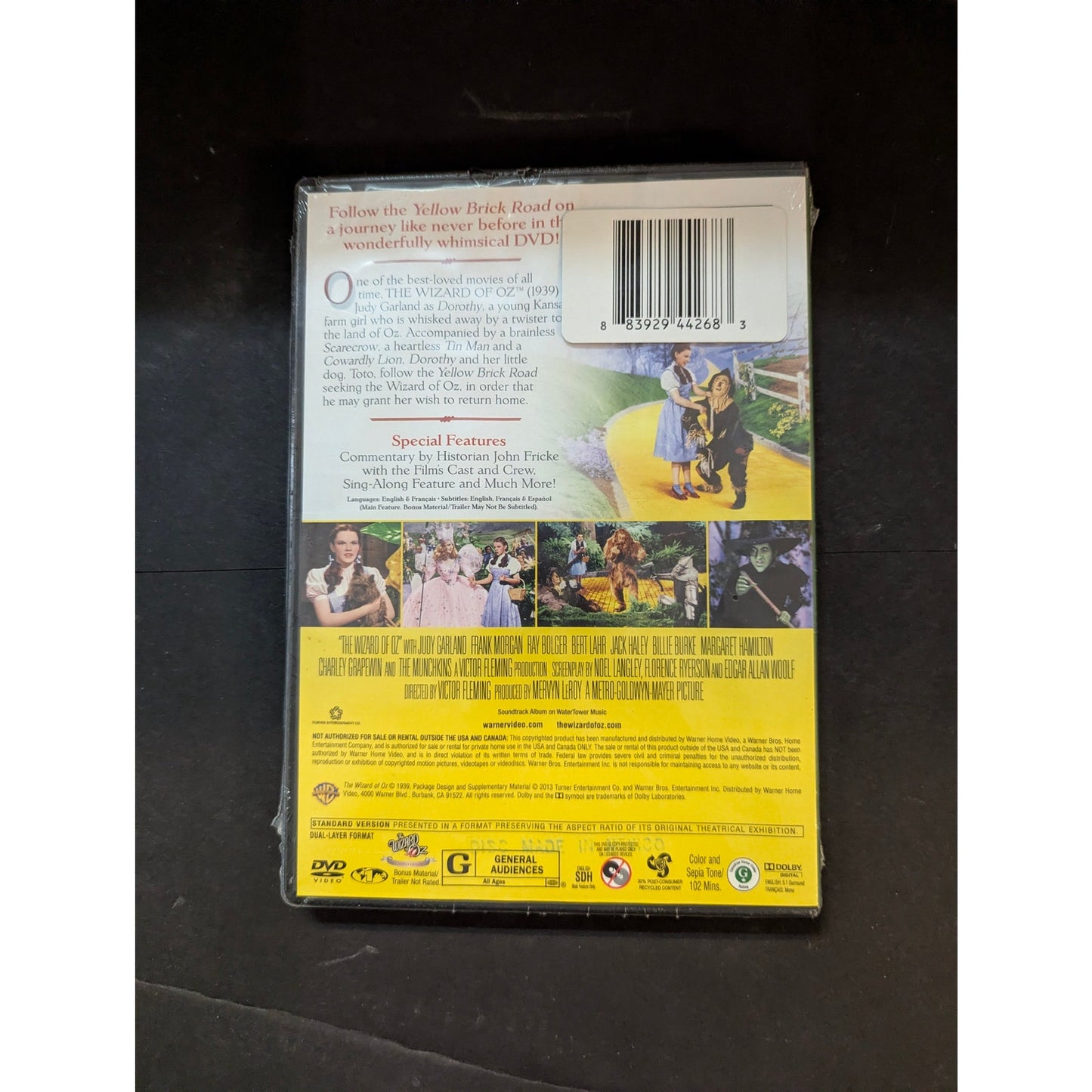 The Wizard of Oz DVD Brand New Sealed Warner Home Video Classic Film Promo