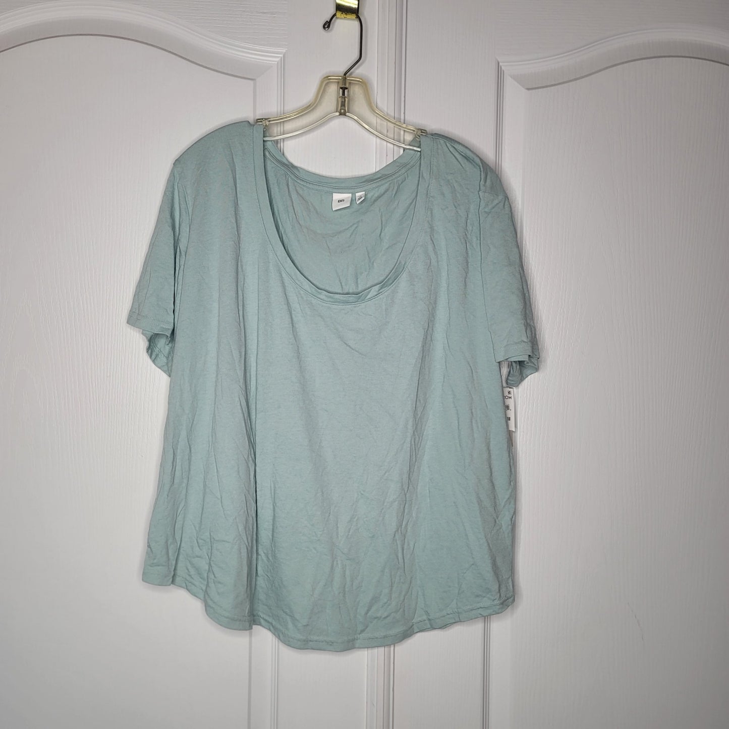NEW bp. teal tee SHORT SLEEVE WOMENS SCOOP NECK ROUND HEM tshirt 1X casual