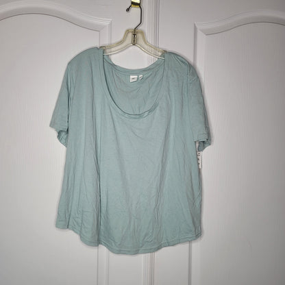 NEW bp. teal tee SHORT SLEEVE WOMENS SCOOP NECK ROUND HEM tshirt 1X casual
