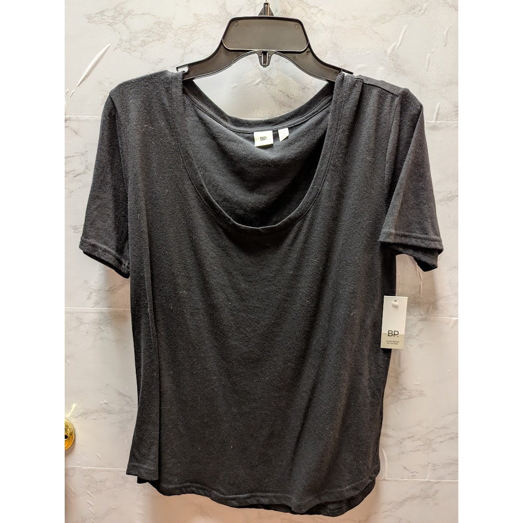 NWT BP. Charcoal Gray Cowl Neck Short Sleeve Top Size Medium