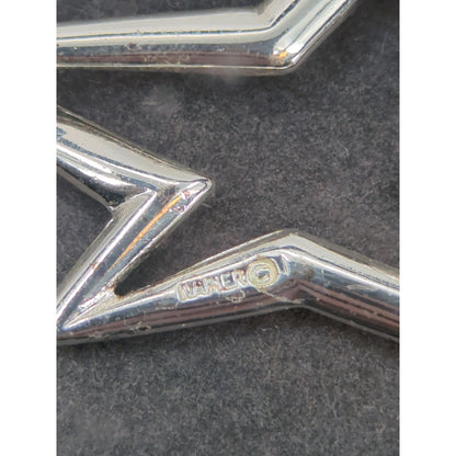 Vintage Fashion Necklace NAPIER silver star pendant 13"