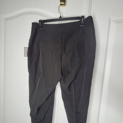 Laundry by Shelli Segal Size 10 Black Pants Trousers Flat Front career casual