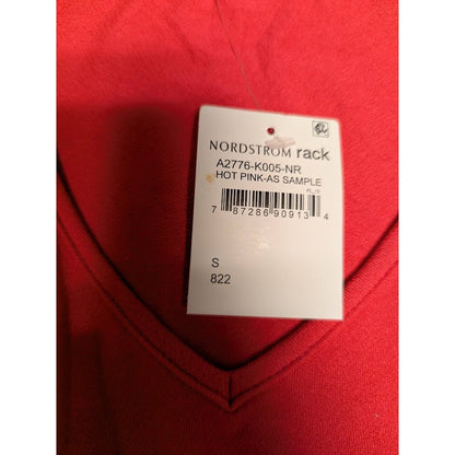 Kim & Cami Size Small Cold Should Hot Pink Blouse short sleeve top