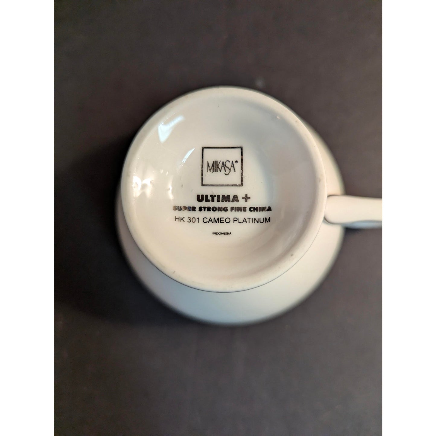 Mikasa Ultima Cameo Platinum Teacup Fine China Platinum Trim HK 301