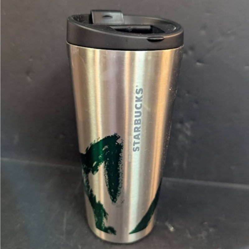 Starbucks Tumbler Thermal Travel Mug Coffee Tea Lid 16 Ounce stainless steel