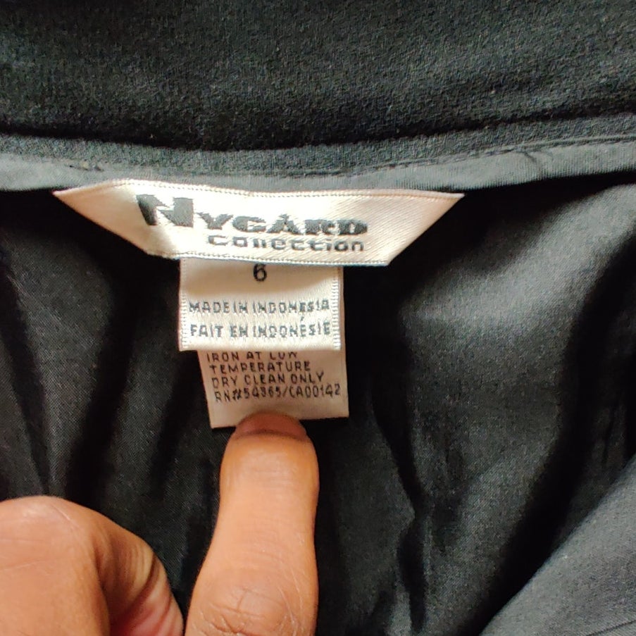 Nygard Collection Size 6 Black Tailored Trousers Pants Career Work classic