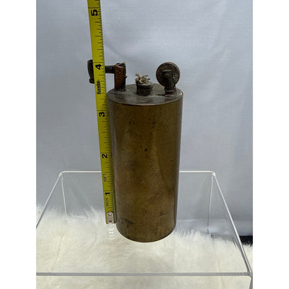 Vintage Spanish Trench Art Brass Lighter Shell Casing Military Relic 1930s