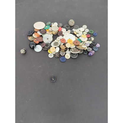Huge 3 lb Lot Vintage to Modern Miscellaneous Sewing Buttons Craft Mix