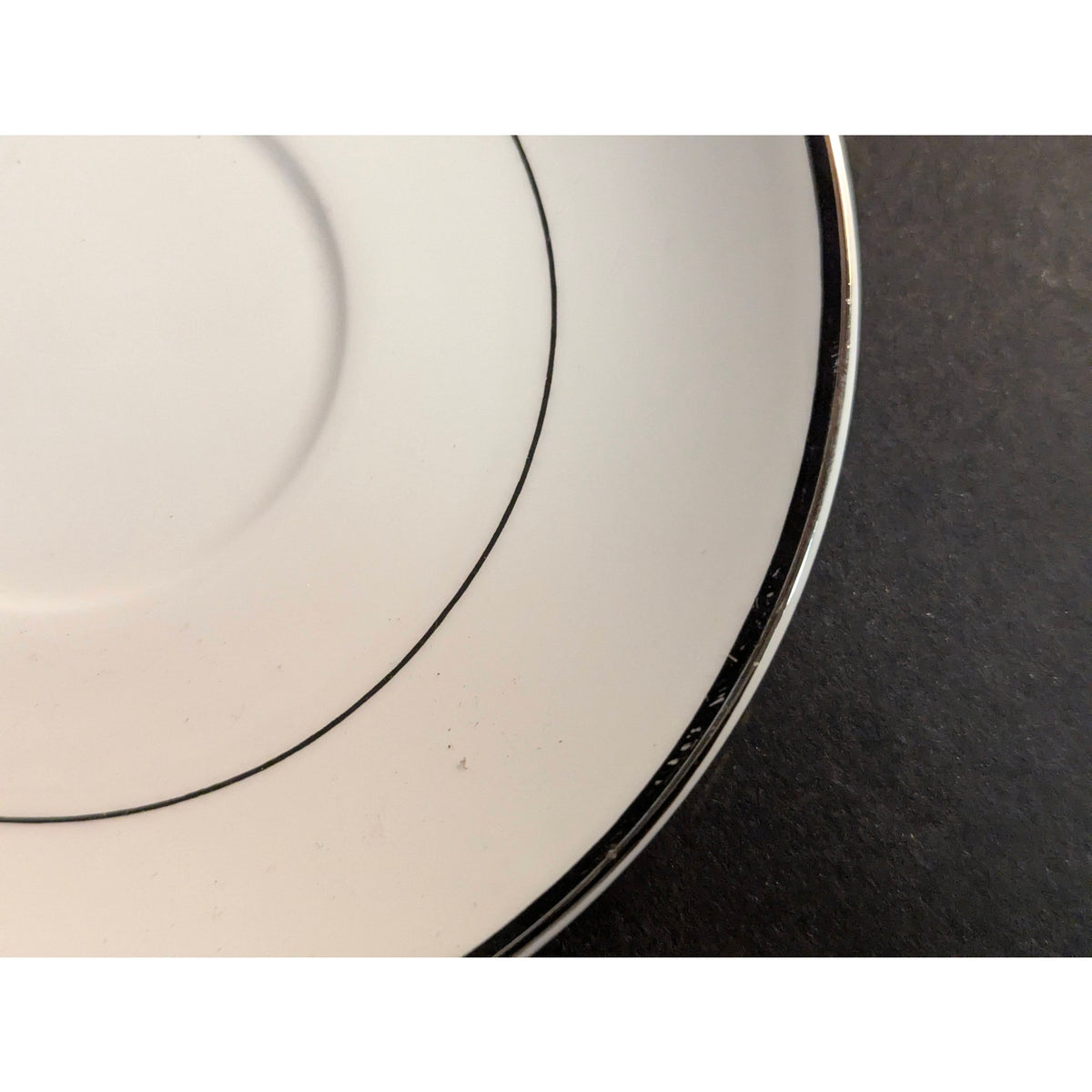 Mikasa Ultima Cameo Platinum Saucer Plate Fine China Platinum Trim HK 301