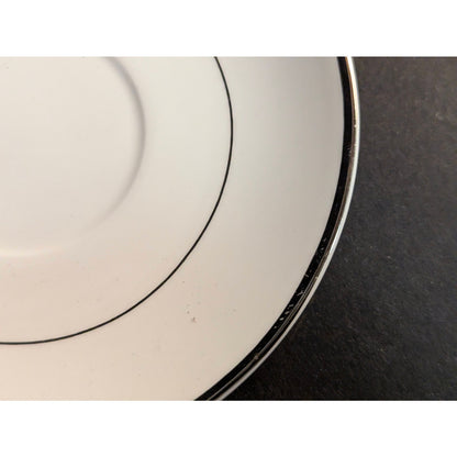 Mikasa Ultima Cameo Platinum Saucer Plate Fine China Platinum Trim HK 301