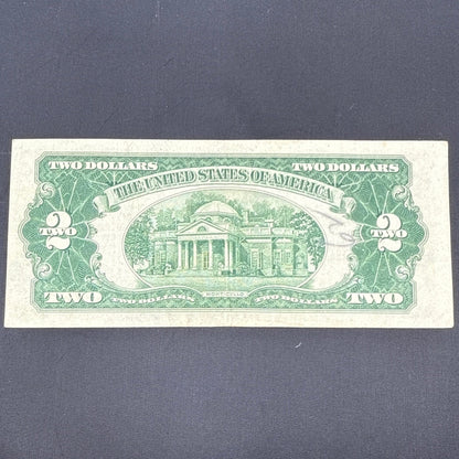 Paper Currency Bank Note USA Paper Money $2 Series 1953 A red seal priest
