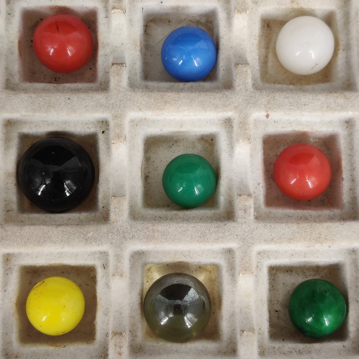 Vintage Glass Marbles Bulk Job Lot Collection 9/16" Player Size #L5 Mixed of 36