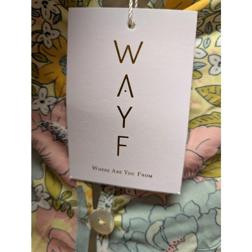Wayf Naomi Floral Print Button-up Shirt Size Medium NEW Casual