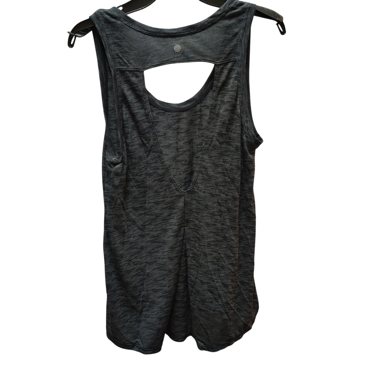 Zella Heathered Gray Keyhole Tank Top Activewear Yoga Studio Performance Medium