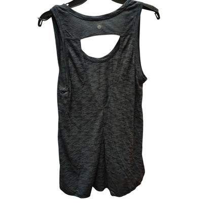 Zella Heathered Gray Keyhole Tank Top Activewear Yoga Studio Performance Medium