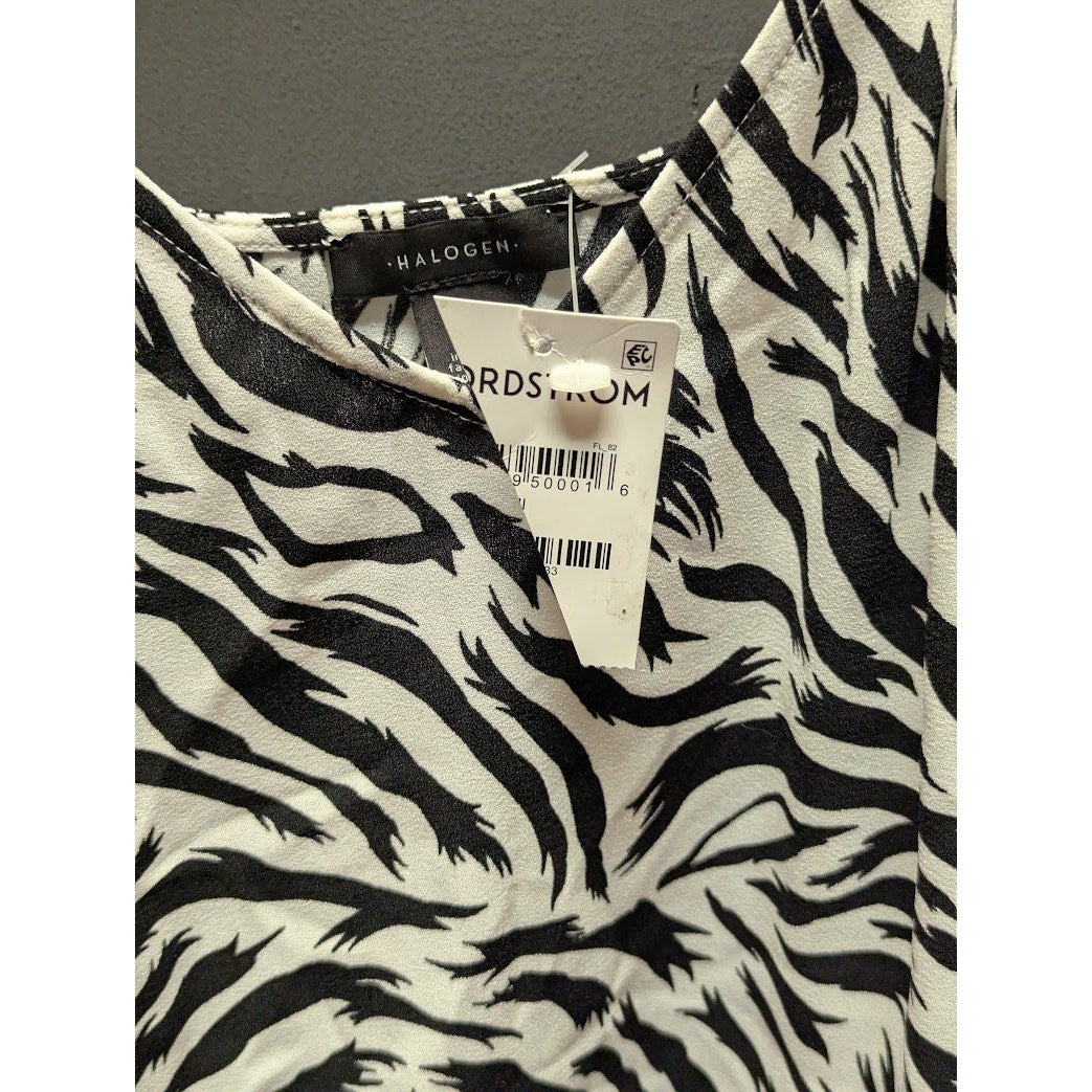 Halogen Zebra Print Camisole Tank Top Size Extra Small NEW XS