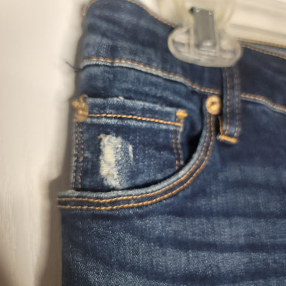 STS Blue Stretch 10" High Rise ELLIE Ankle Skinny Jeans Button & Zip Fly 27 NEW